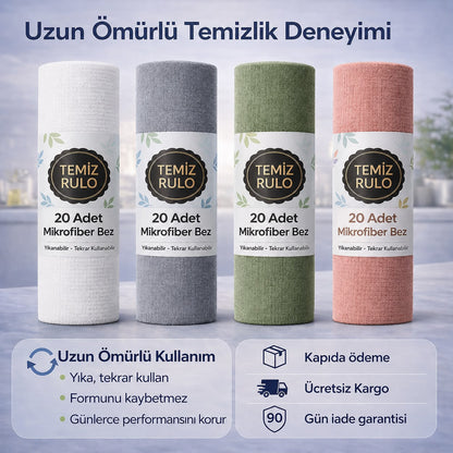 Temiz Rulo™ Mikro Fiber Rulo Havlu